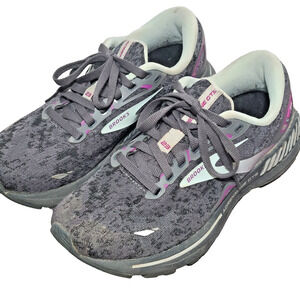 Brooks Adrenaline GTS 23 Black Purple Women's 7 Medium(B) Running Shoes